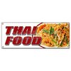 Signmission THAI FOOD BANNER SIGN pad thai sushi satay curry spring rolls tofu take B-Thai Food
